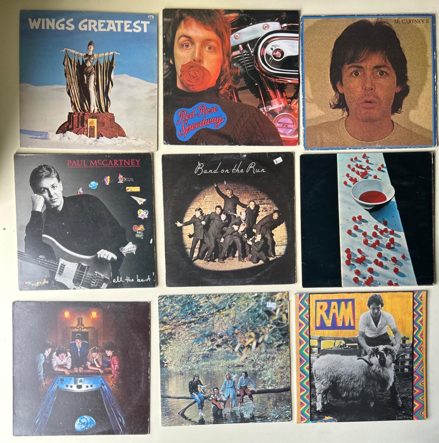 Paul McCartney and Wings vinyl albums