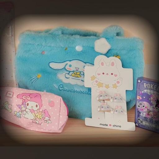 Cinnamoroll Blue Plush Bag