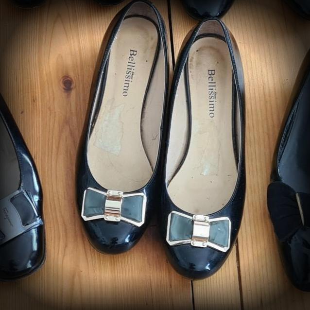 Bellissimo Black Patent Ballet Flats