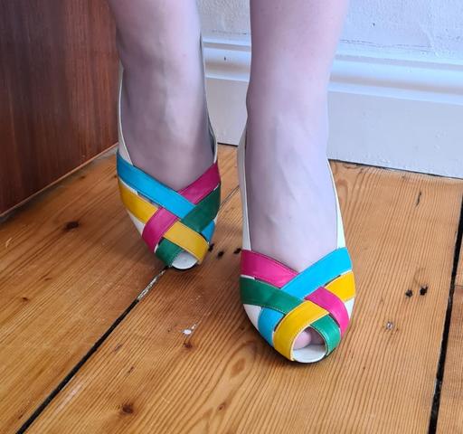 Roland Cartier Multicolor Low Heel Sandal 3