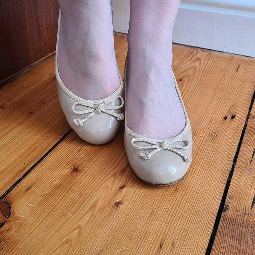 White Ballet Flat Shoe 2