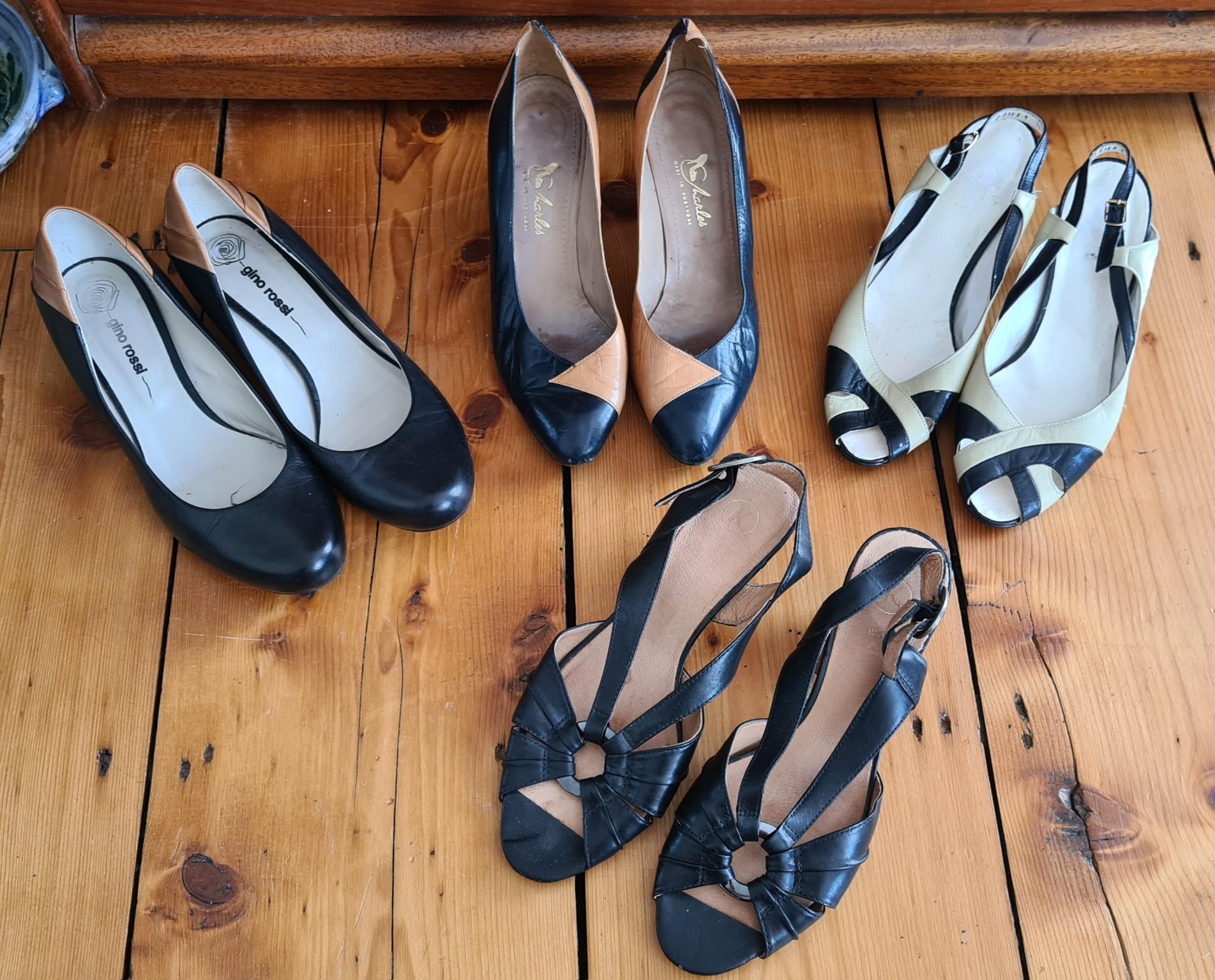 Size 4 & 5 vintage heels