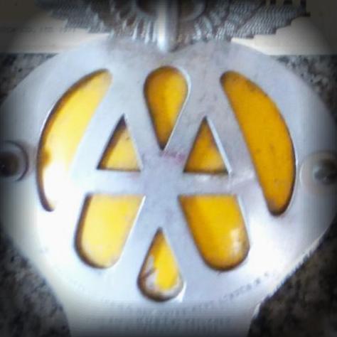 Vintage AA Car Badge