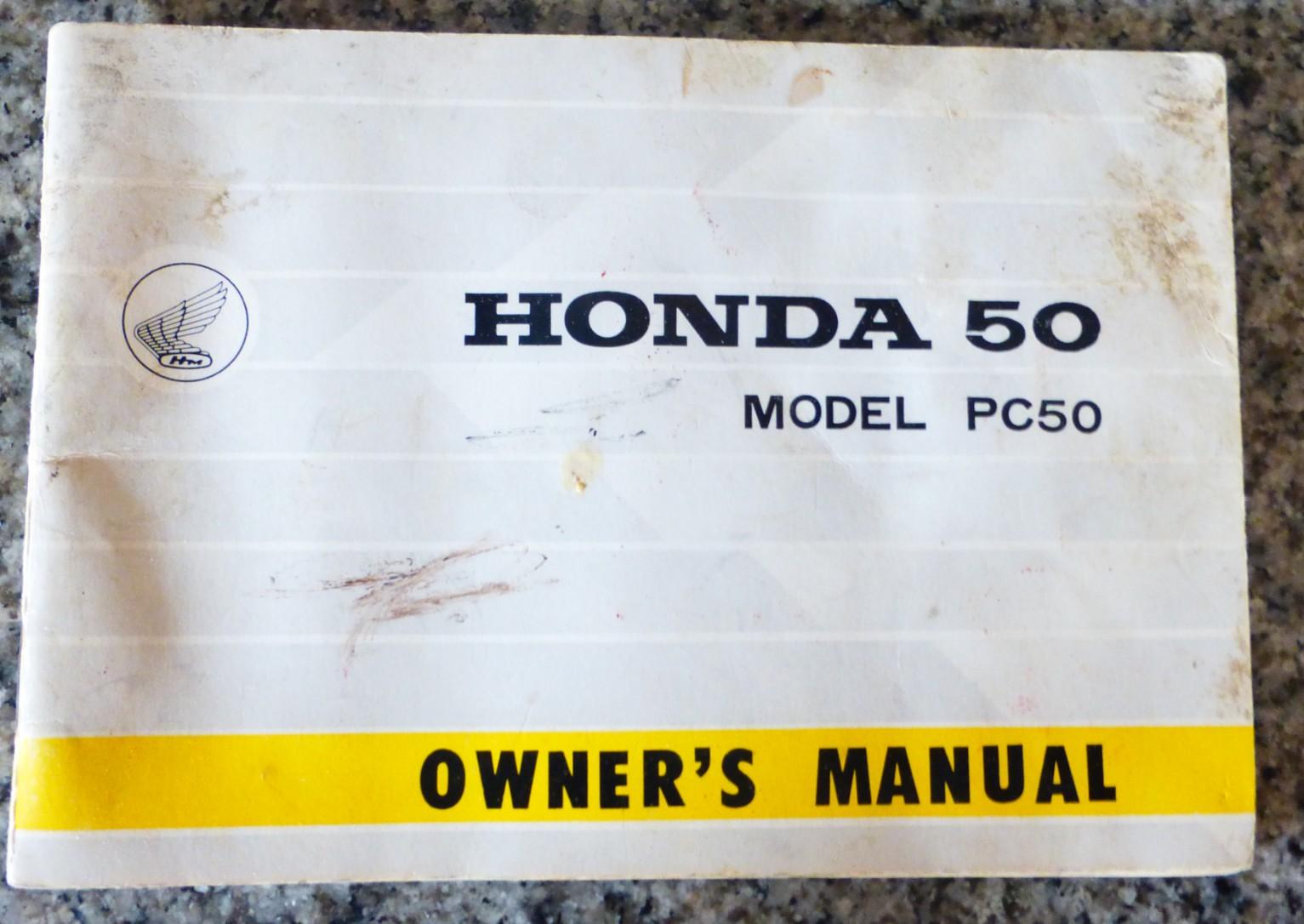 Vintage Honda 50 Owner's Manual