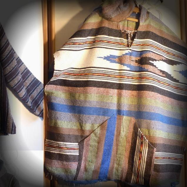 Vast Striped Poncho Hoodie