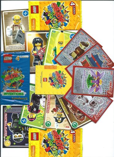 LEGO Sainsburys trading cards