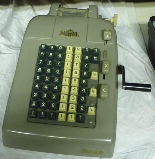 Vintage Adwel Mechanical Calculator