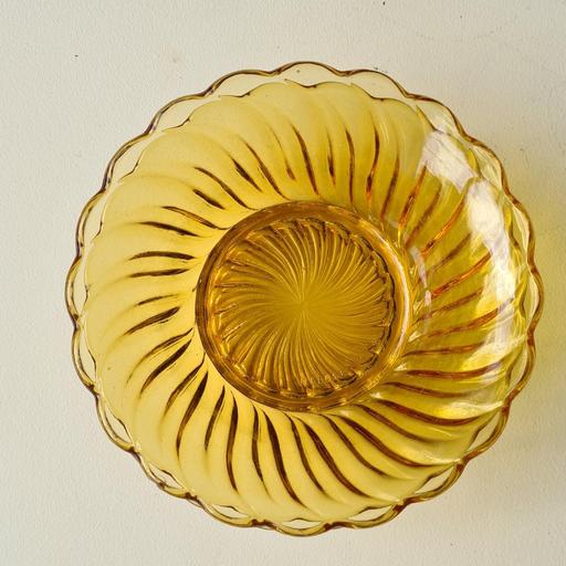 Amber Glass Bowl 3