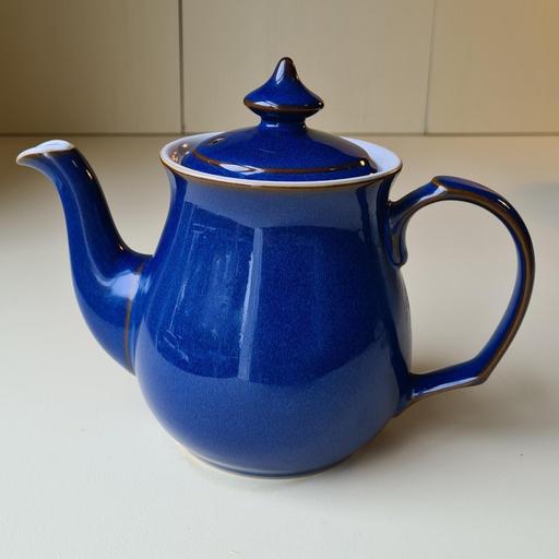 Denby Blue Ceramic Tea Pot 2