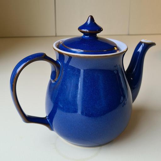 Denby Blue Ceramic Tea Pot 3