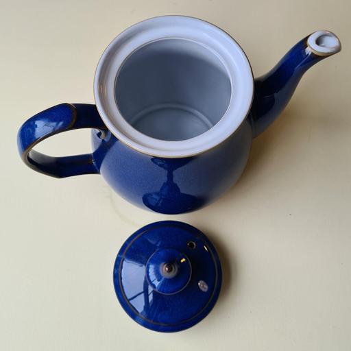 Denby Blue Ceramic Tea Pot 4