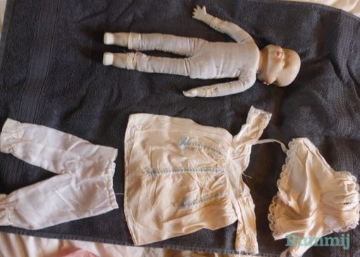 Repro Three Faced Doll with Clothing