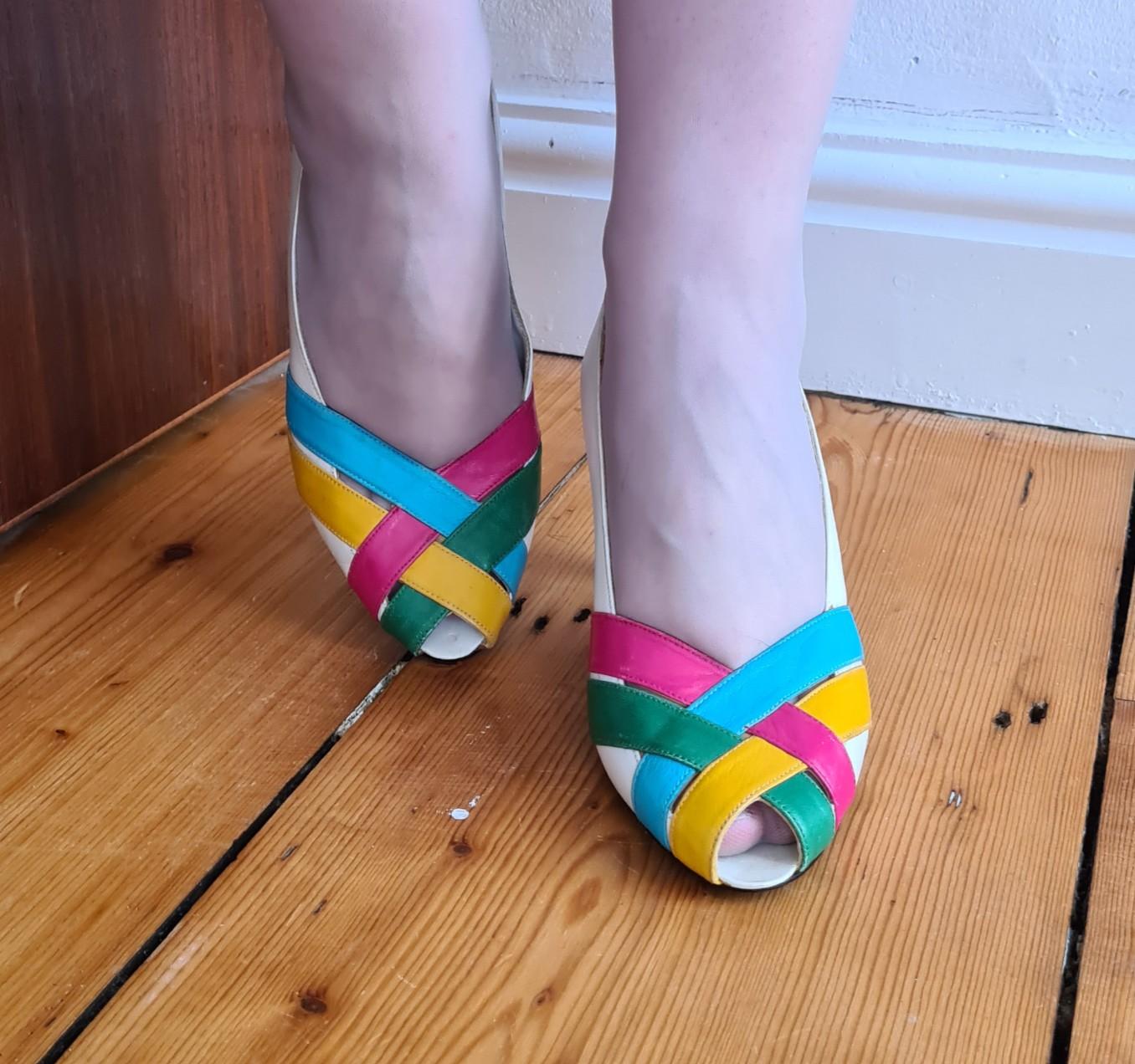 Roland Cartier Multicolor Low Heel Sandal 2