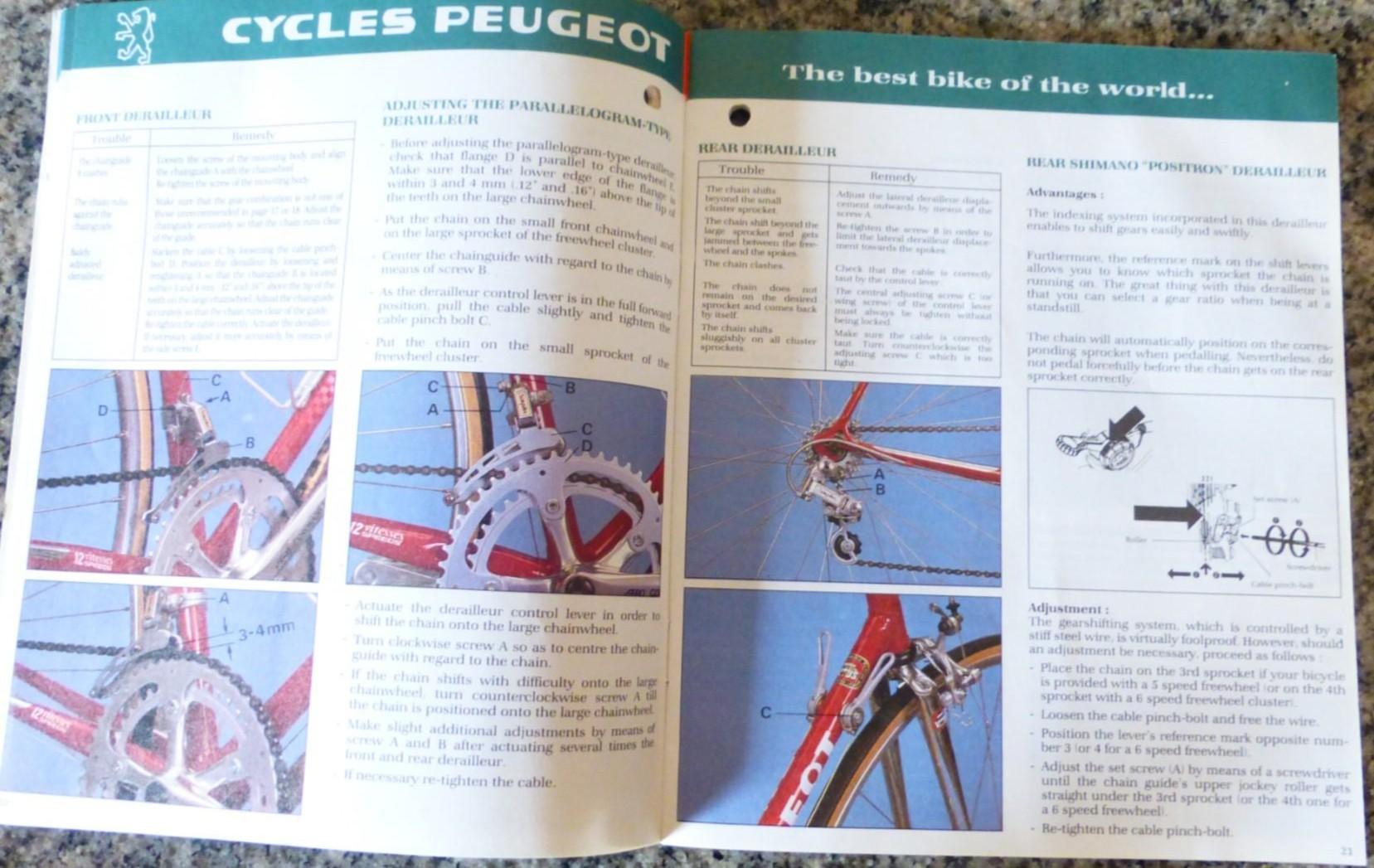 Peugeot pedal cycle owner's guide 1