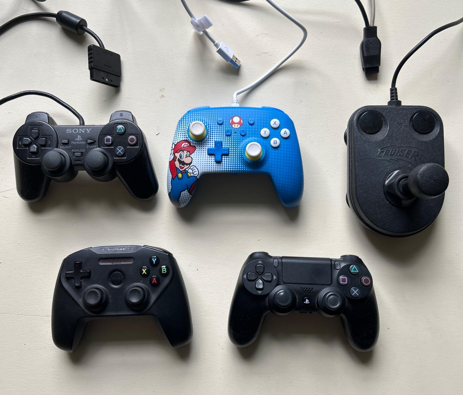 Various retro controllers