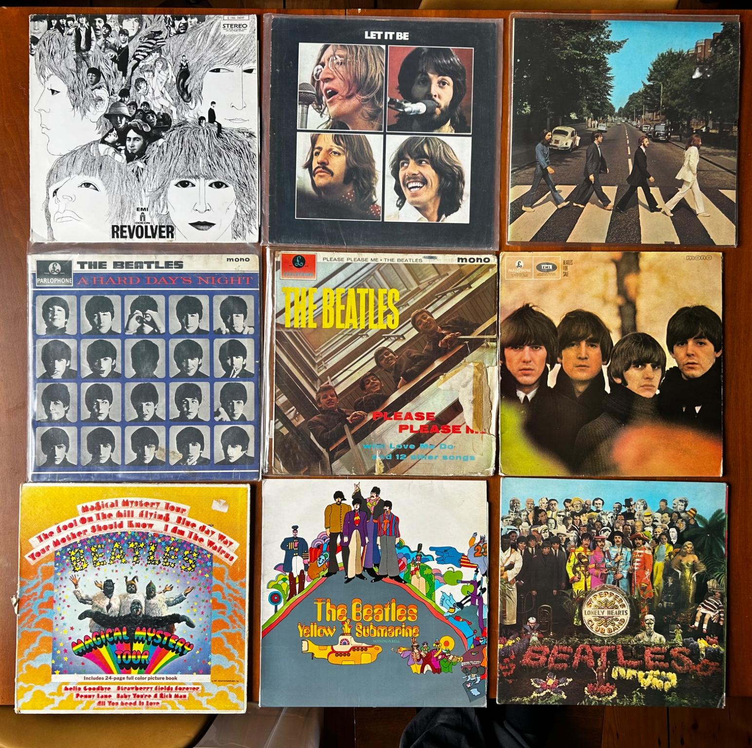 Beatles album covers